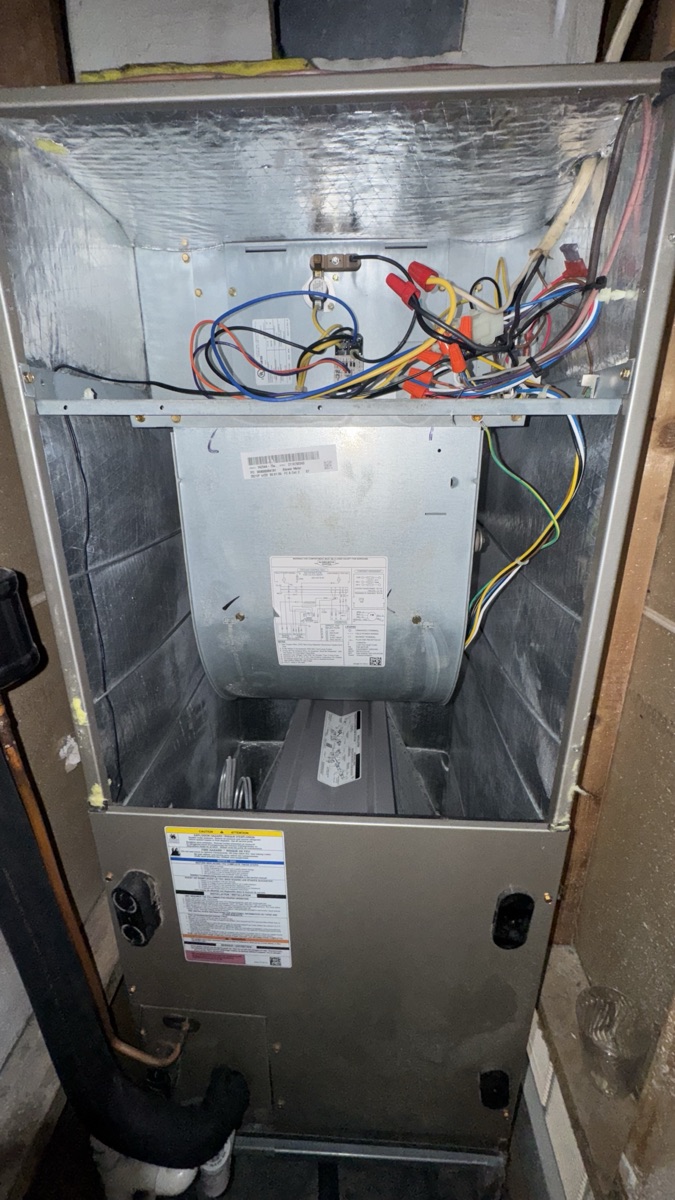 Air duct cleaning equipment set up in Tampa home